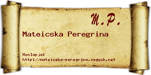 Mateicska Peregrina névjegykártya